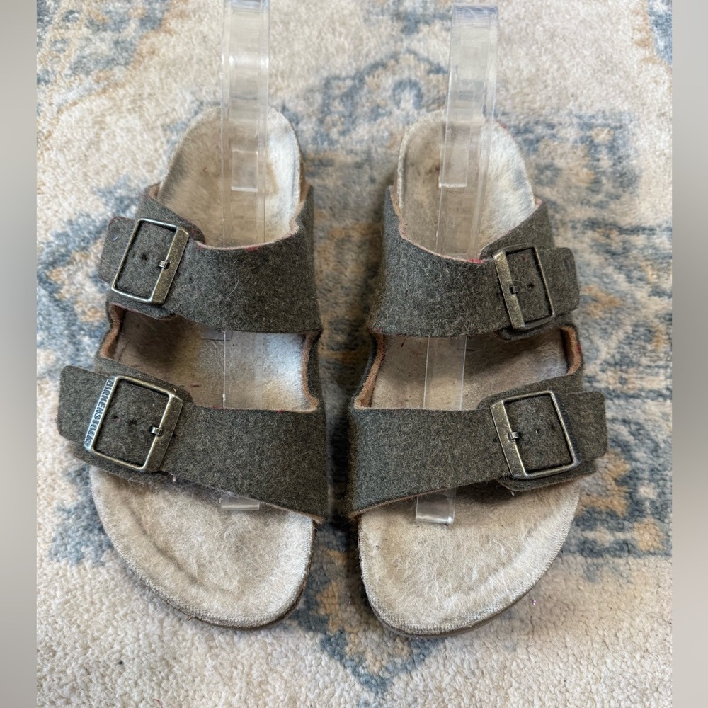 Birkenstock Wool Green Olive Arizona Unisex Size 41/ W10-M8